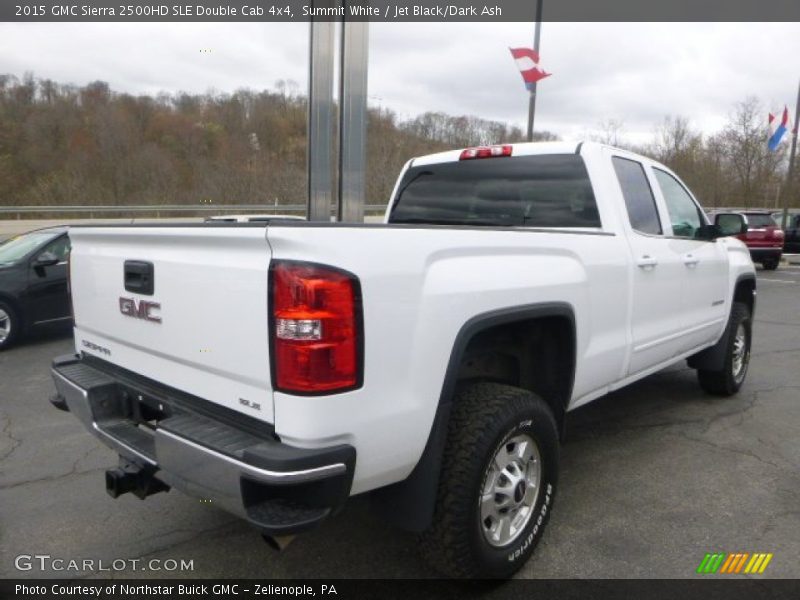 Summit White / Jet Black/Dark Ash 2015 GMC Sierra 2500HD SLE Double Cab 4x4