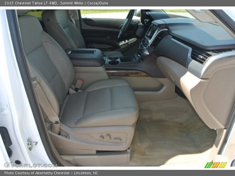 Summit White / Cocoa/Dune 2015 Chevrolet Tahoe LT 4WD
