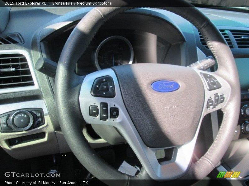 Bronze Fire / Medium Light Stone 2015 Ford Explorer XLT