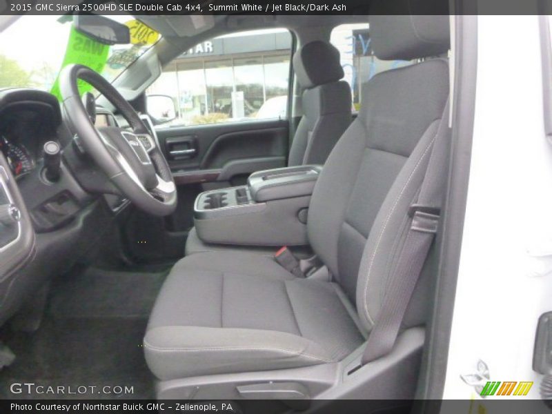 Summit White / Jet Black/Dark Ash 2015 GMC Sierra 2500HD SLE Double Cab 4x4