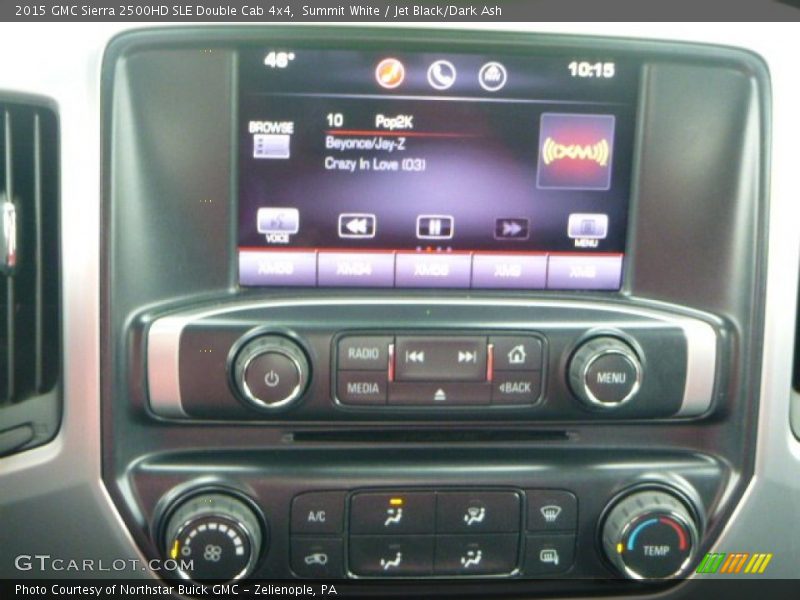 Summit White / Jet Black/Dark Ash 2015 GMC Sierra 2500HD SLE Double Cab 4x4