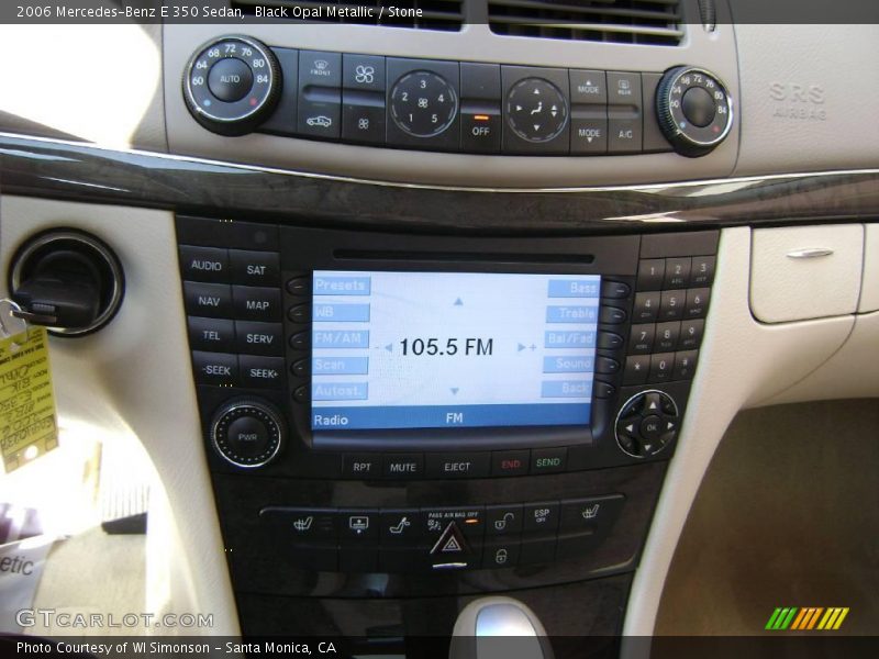 Black Opal Metallic / Stone 2006 Mercedes-Benz E 350 Sedan