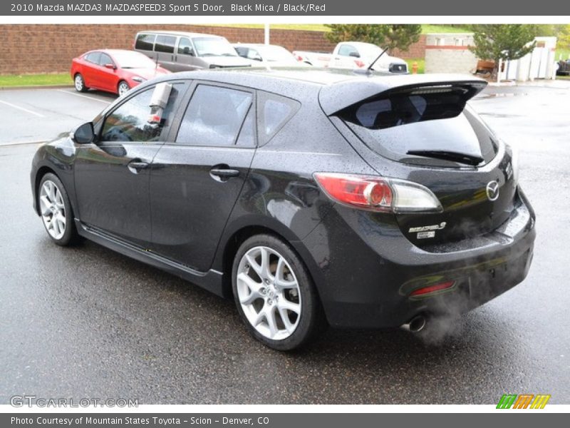 Black Mica / Black/Red 2010 Mazda MAZDA3 MAZDASPEED3 Sport 5 Door