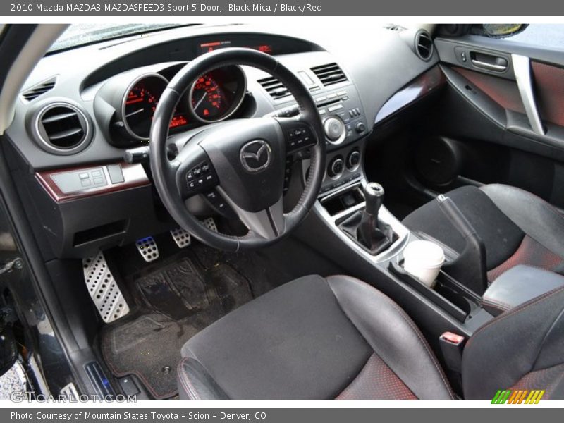 Black Mica / Black/Red 2010 Mazda MAZDA3 MAZDASPEED3 Sport 5 Door