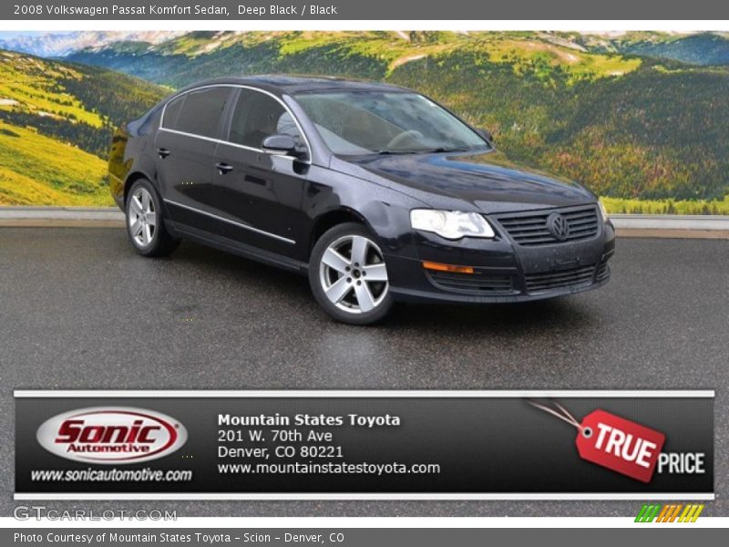 Deep Black / Black 2008 Volkswagen Passat Komfort Sedan