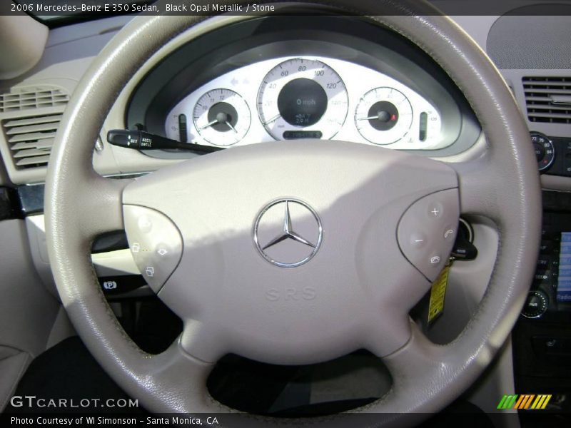 Black Opal Metallic / Stone 2006 Mercedes-Benz E 350 Sedan