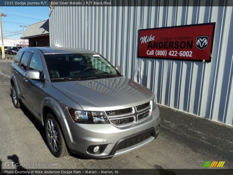 Billet Silver Metallic / R/T Black/Red 2015 Dodge Journey R/T
