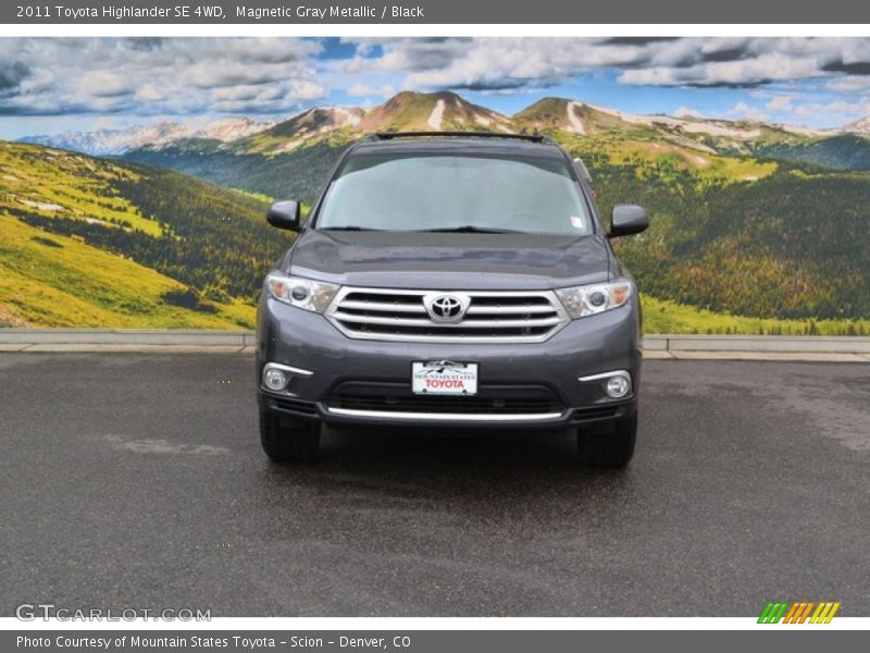 Magnetic Gray Metallic / Black 2011 Toyota Highlander SE 4WD