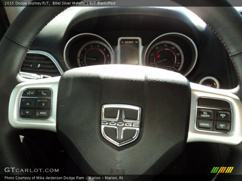 Billet Silver Metallic / R/T Black/Red 2015 Dodge Journey R/T