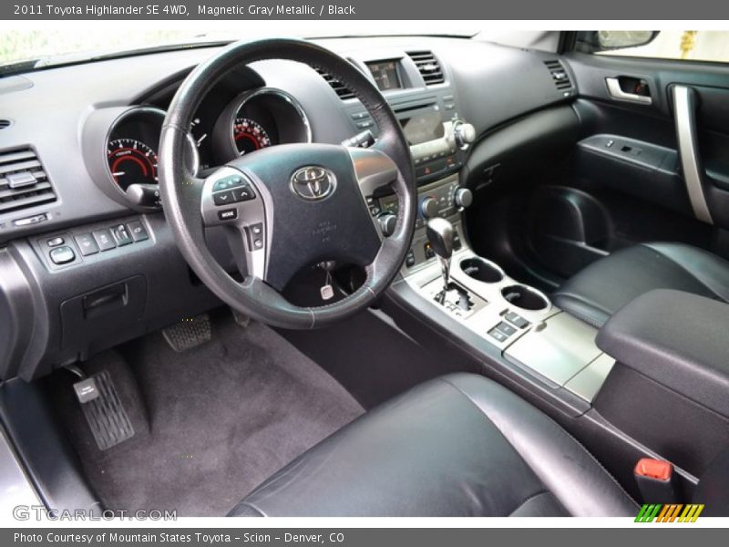  2011 Highlander SE 4WD Black Interior