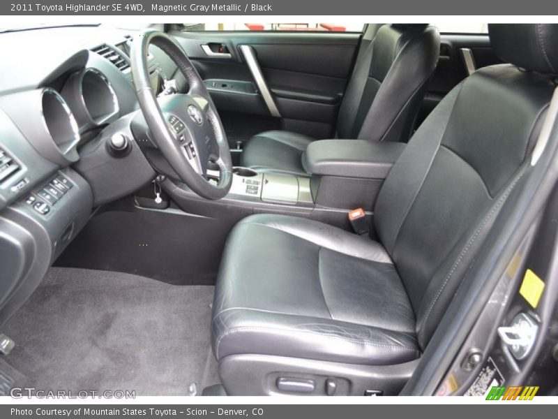 Front Seat of 2011 Highlander SE 4WD