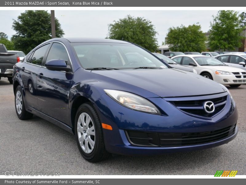 Kona Blue Mica / Black 2011 Mazda MAZDA6 i Sport Sedan