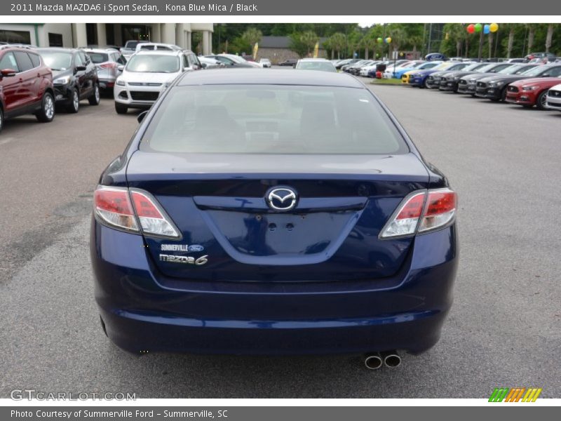 Kona Blue Mica / Black 2011 Mazda MAZDA6 i Sport Sedan