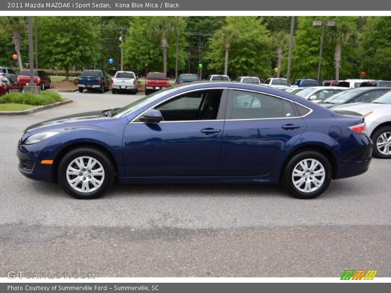 Kona Blue Mica / Black 2011 Mazda MAZDA6 i Sport Sedan