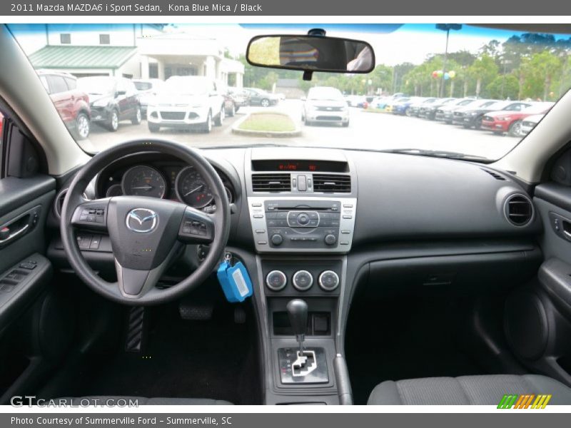 Kona Blue Mica / Black 2011 Mazda MAZDA6 i Sport Sedan