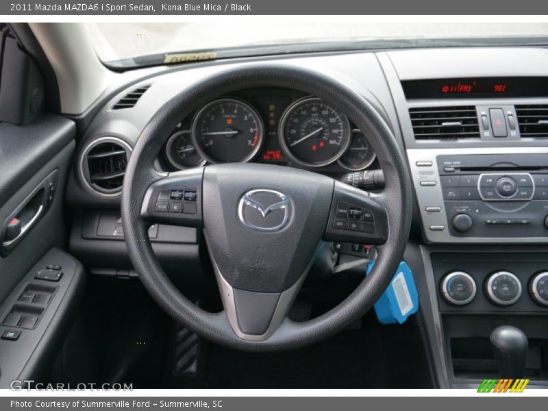 Kona Blue Mica / Black 2011 Mazda MAZDA6 i Sport Sedan