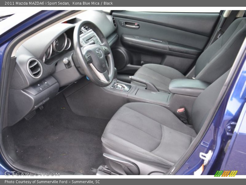 Kona Blue Mica / Black 2011 Mazda MAZDA6 i Sport Sedan