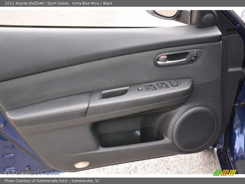 Kona Blue Mica / Black 2011 Mazda MAZDA6 i Sport Sedan