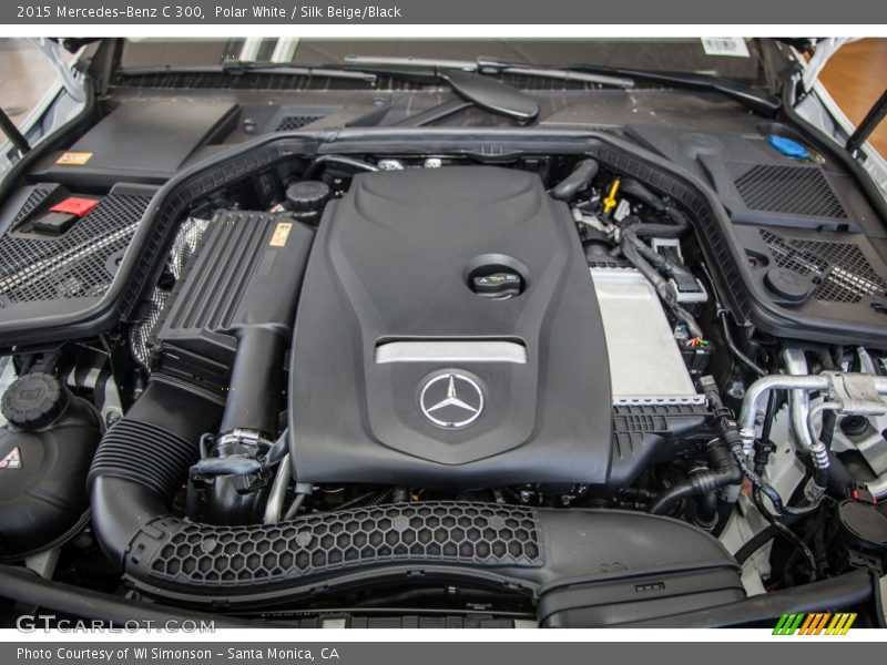 Polar White / Silk Beige/Black 2015 Mercedes-Benz C 300