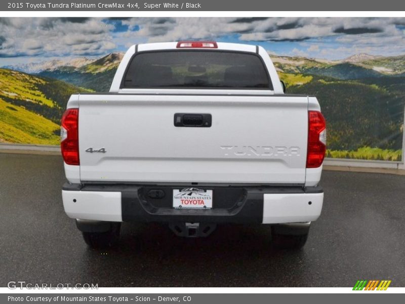 Super White / Black 2015 Toyota Tundra Platinum CrewMax 4x4