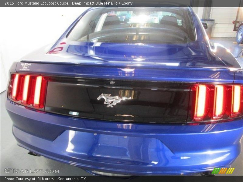 Deep Impact Blue Metallic / Ebony 2015 Ford Mustang EcoBoost Coupe