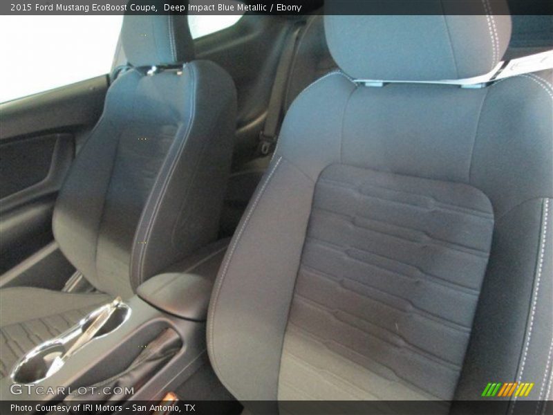 Deep Impact Blue Metallic / Ebony 2015 Ford Mustang EcoBoost Coupe