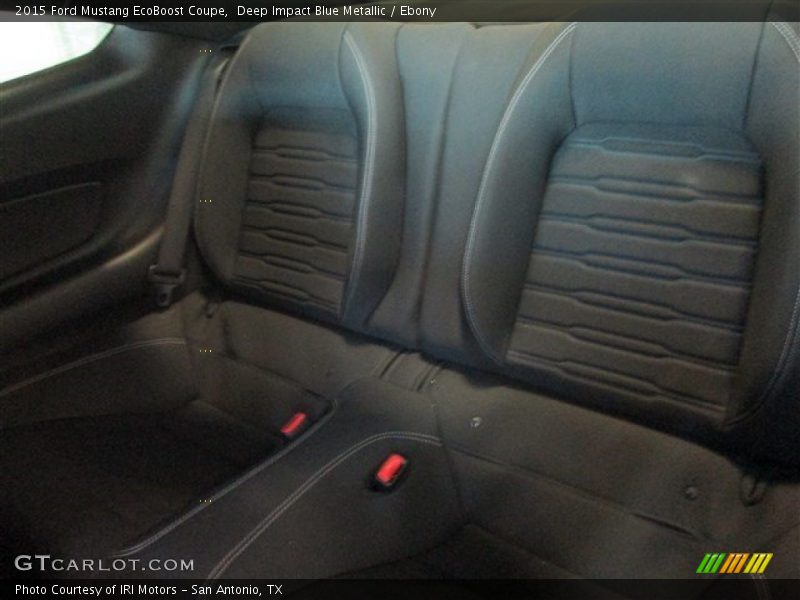 Deep Impact Blue Metallic / Ebony 2015 Ford Mustang EcoBoost Coupe
