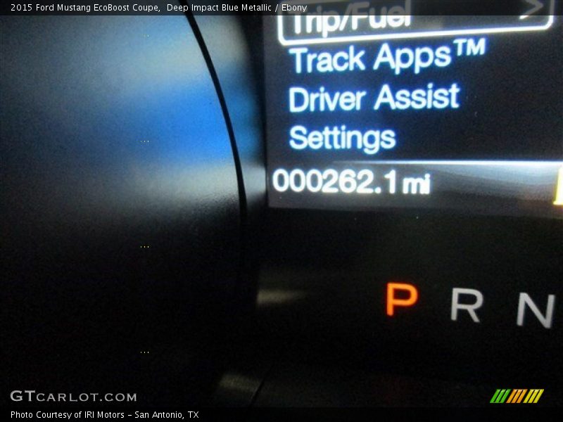 Deep Impact Blue Metallic / Ebony 2015 Ford Mustang EcoBoost Coupe