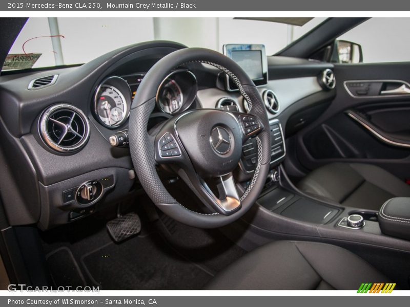 Mountain Grey Metallic / Black 2015 Mercedes-Benz CLA 250