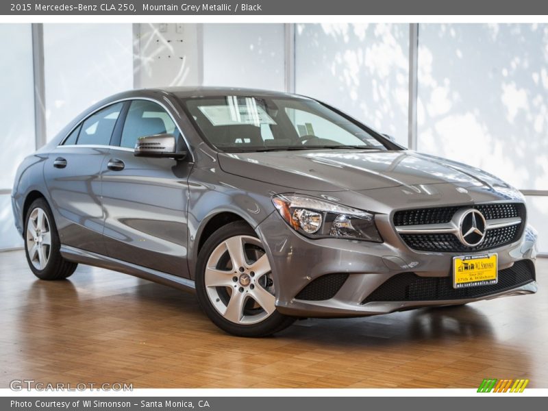 Mountain Grey Metallic / Black 2015 Mercedes-Benz CLA 250