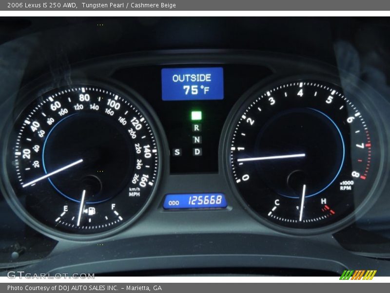 Tungsten Pearl / Cashmere Beige 2006 Lexus IS 250 AWD