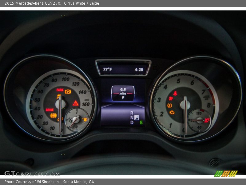 Cirrus White / Beige 2015 Mercedes-Benz CLA 250