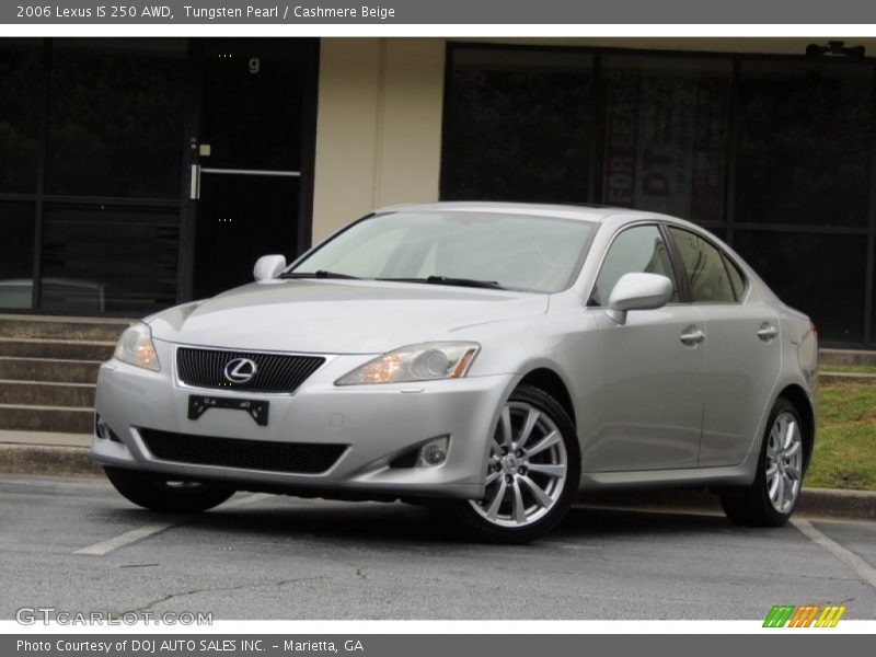 Tungsten Pearl / Cashmere Beige 2006 Lexus IS 250 AWD