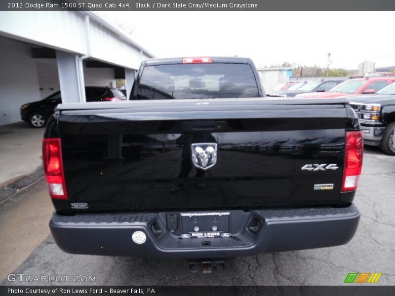 Black / Dark Slate Gray/Medium Graystone 2012 Dodge Ram 1500 ST Quad Cab 4x4
