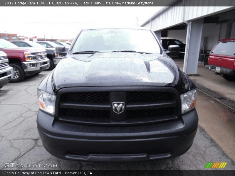 Black / Dark Slate Gray/Medium Graystone 2012 Dodge Ram 1500 ST Quad Cab 4x4