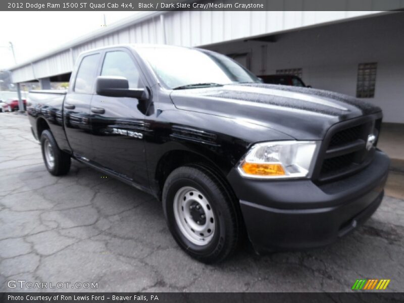 Black / Dark Slate Gray/Medium Graystone 2012 Dodge Ram 1500 ST Quad Cab 4x4