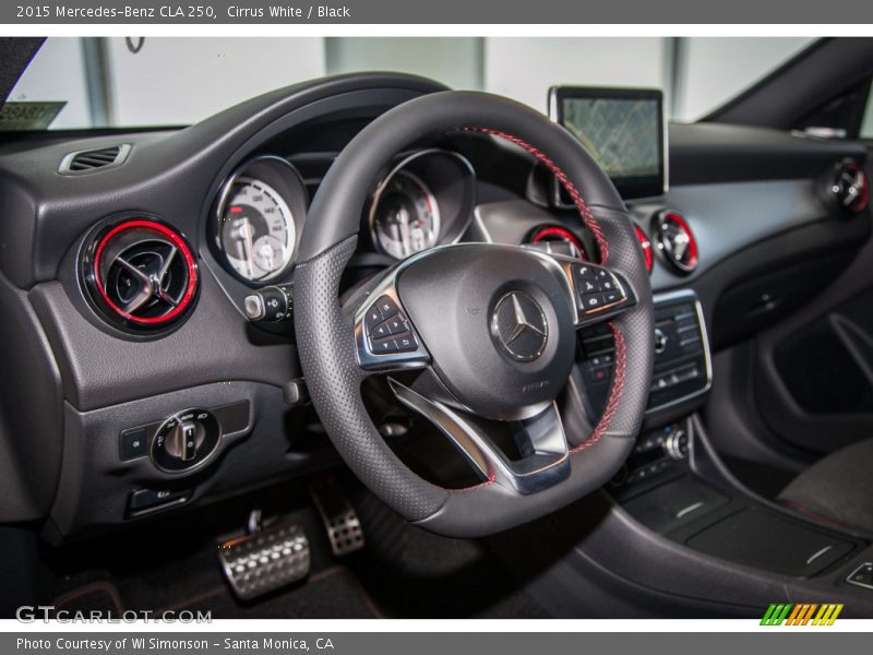 Cirrus White / Black 2015 Mercedes-Benz CLA 250