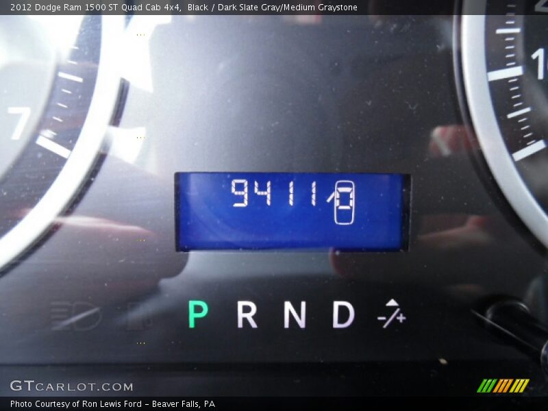 Black / Dark Slate Gray/Medium Graystone 2012 Dodge Ram 1500 ST Quad Cab 4x4