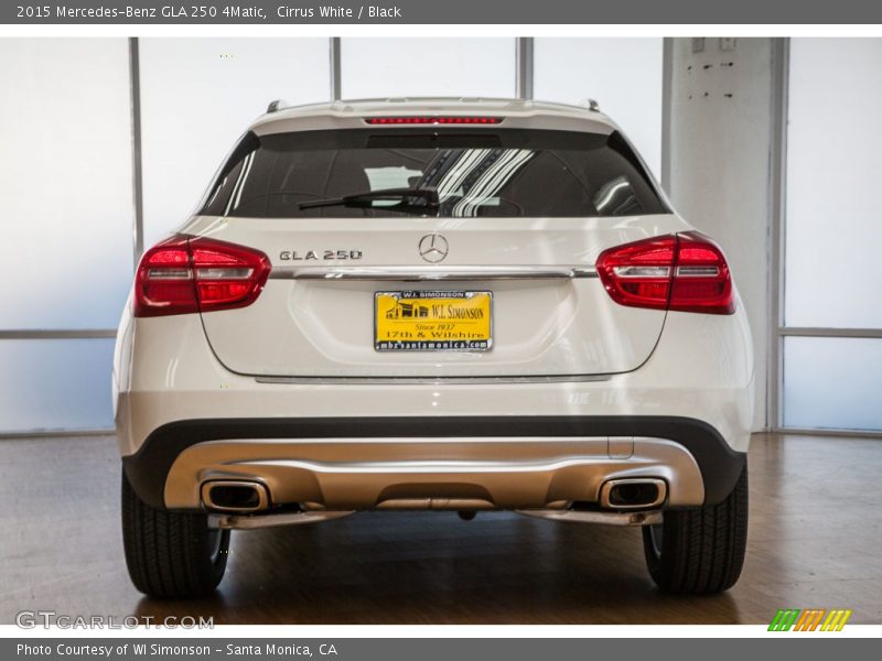Cirrus White / Black 2015 Mercedes-Benz GLA 250 4Matic