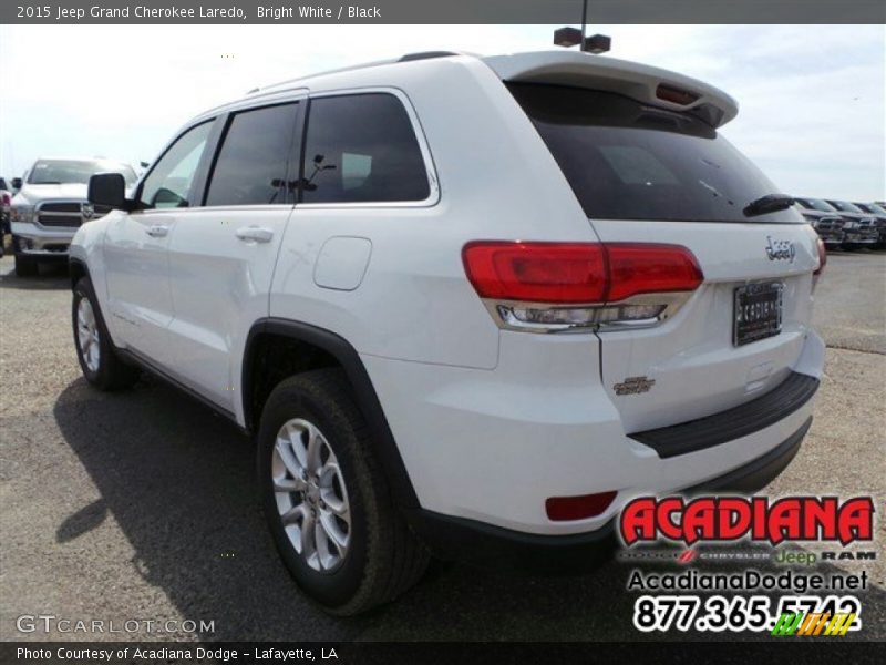 Bright White / Black 2015 Jeep Grand Cherokee Laredo