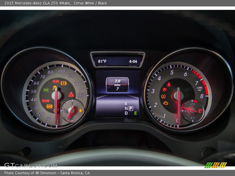 Cirrus White / Black 2015 Mercedes-Benz GLA 250 4Matic