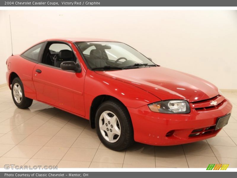Victory Red / Graphite 2004 Chevrolet Cavalier Coupe
