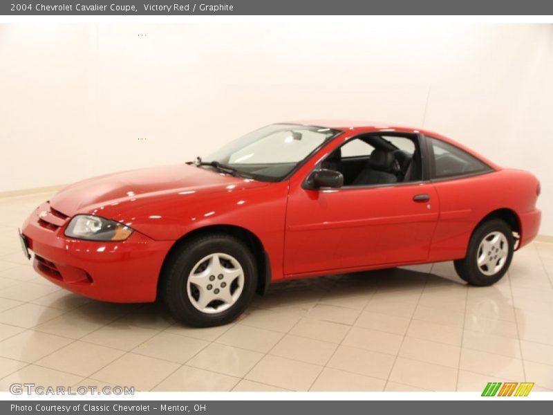 Victory Red / Graphite 2004 Chevrolet Cavalier Coupe