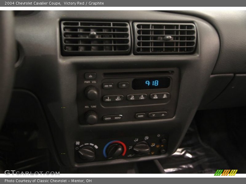 Victory Red / Graphite 2004 Chevrolet Cavalier Coupe