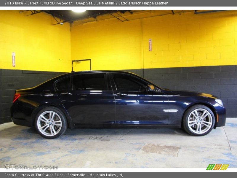 Deep Sea Blue Metallic / Saddle/Black Nappa Leather 2010 BMW 7 Series 750Li xDrive Sedan