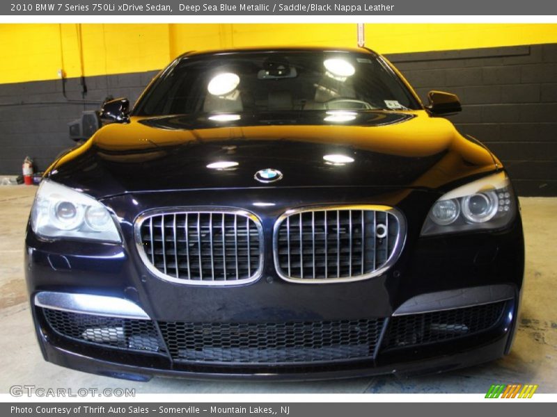 Deep Sea Blue Metallic / Saddle/Black Nappa Leather 2010 BMW 7 Series 750Li xDrive Sedan