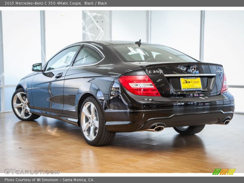 Black / Black 2015 Mercedes-Benz C 350 4Matic Coupe