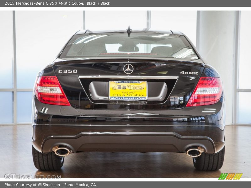 Black / Black 2015 Mercedes-Benz C 350 4Matic Coupe