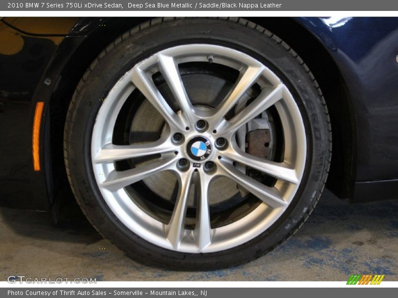 Deep Sea Blue Metallic / Saddle/Black Nappa Leather 2010 BMW 7 Series 750Li xDrive Sedan