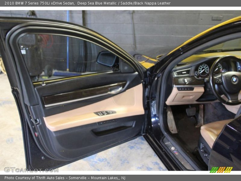 Deep Sea Blue Metallic / Saddle/Black Nappa Leather 2010 BMW 7 Series 750Li xDrive Sedan